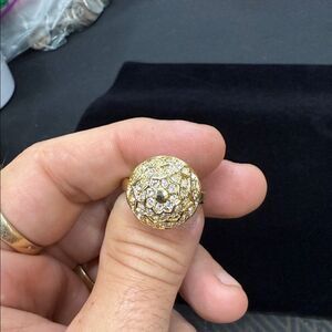 Costume Jewelry Elegant Gold Tone Women's Ring